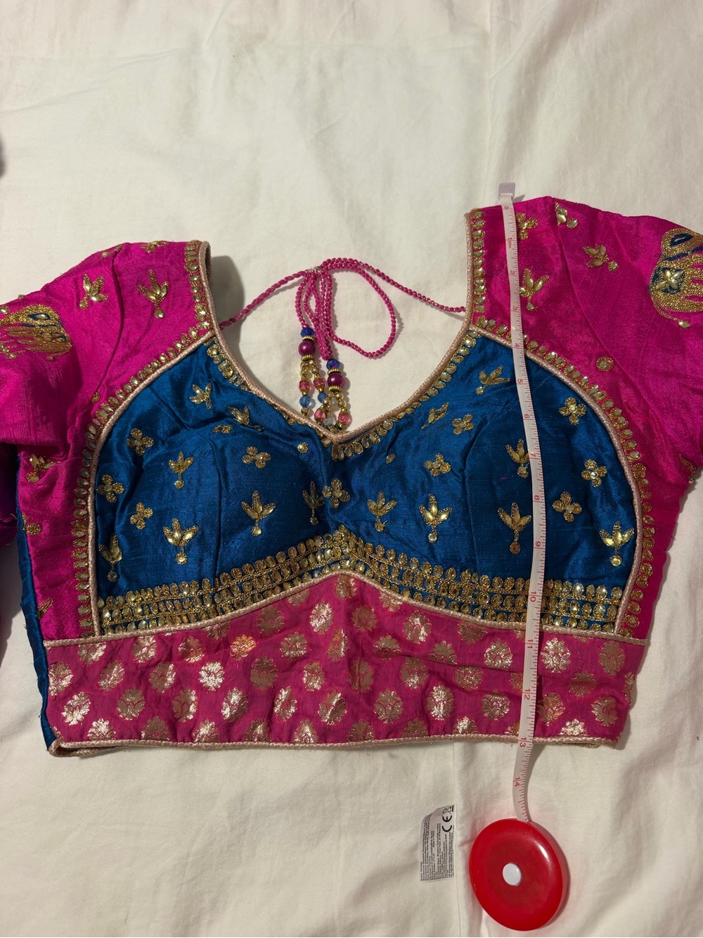 Embroidered Black & Pink Traditional Women's Skirt